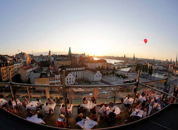 Rooftop bar Taket at Gondolen in Stockholm