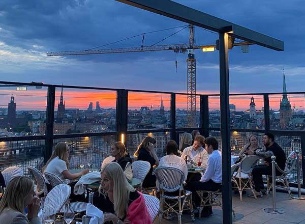 Rooftop bar Gondolen in Stockholm