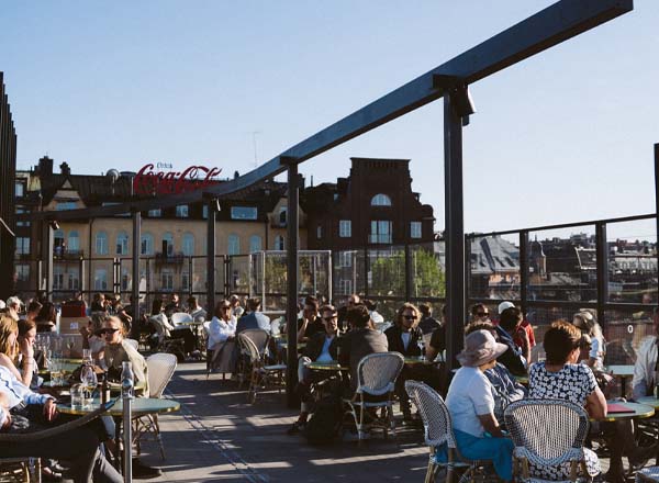 Rooftop bar Gondolen in Stockholm