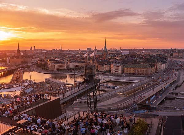 Rooftop bar Pelago in Stockholm