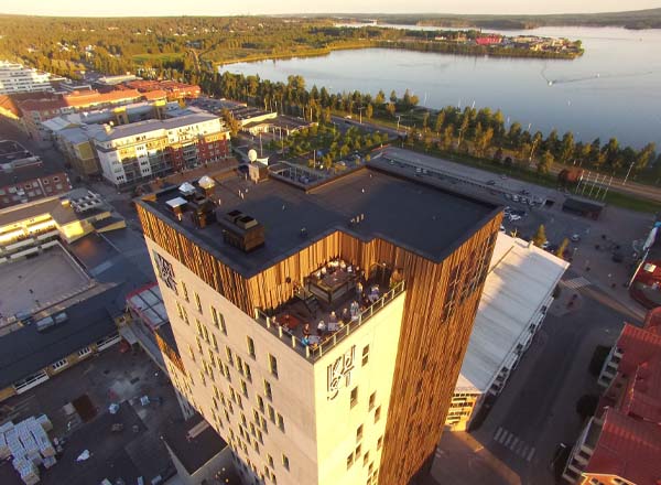 Rooftop Bar Skybar & Bar Tage at KUST in Piteå