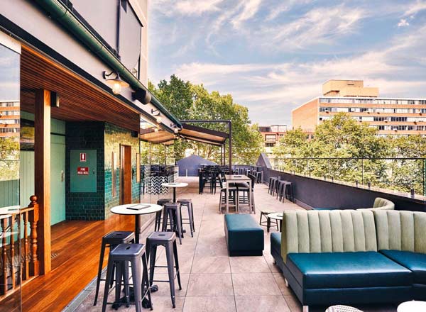 Rooftop bar Keg & Brew in Sydney