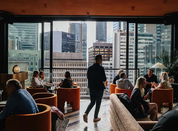 Rooftop bar Sky Bar at Shell House in Sydney