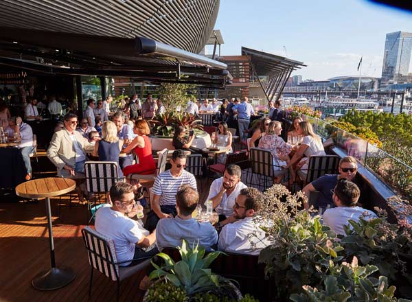 Rooftop bar Smoke Bar at Barangaroo House in Sydney