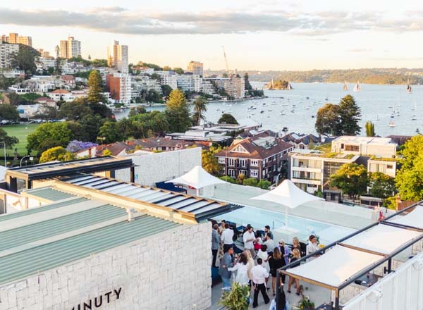 Rooftop bar The Upper Bar in Sydney