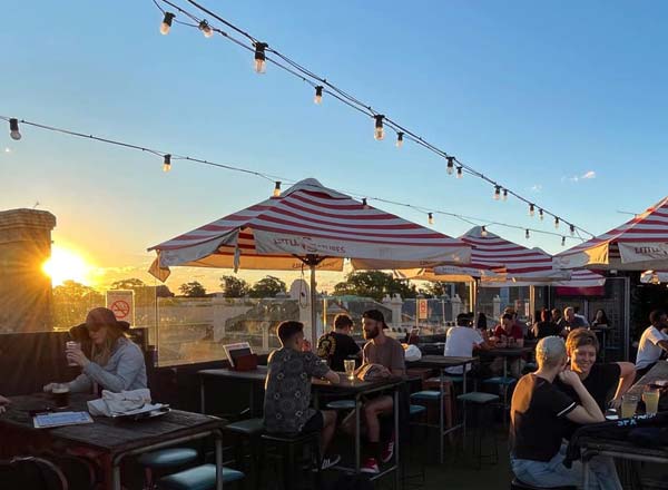 Rooftop bar Websters Bar in Sydney