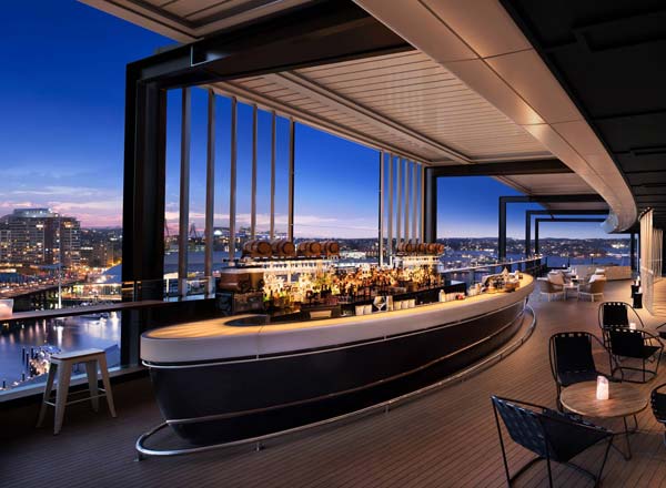 Rooftop bar Zephyr Sydney in Sydney