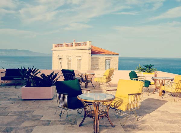 Rooftop bar Rooftop at Aristide Hotel in Syros