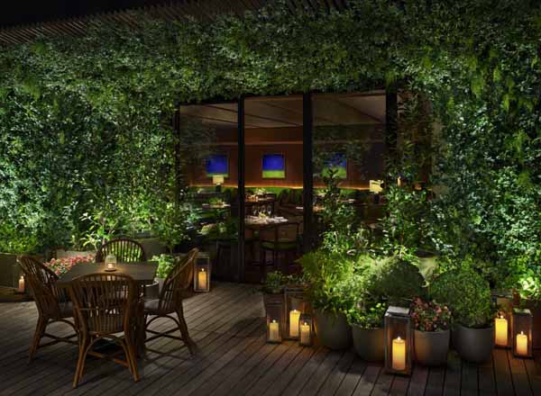 Rooftop bar The Jade Room + Garden Terrace in Tokyo