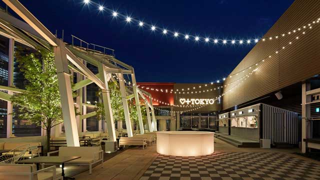 Rooftop bar PLUSTOKYO in Tokyo