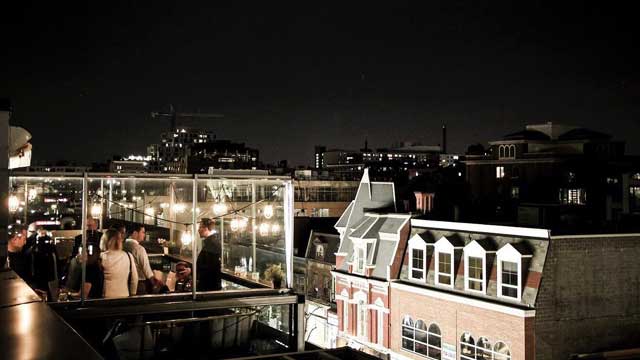 Rooftop bar Charlotta Bar at the Beverley Hotel in Toronto