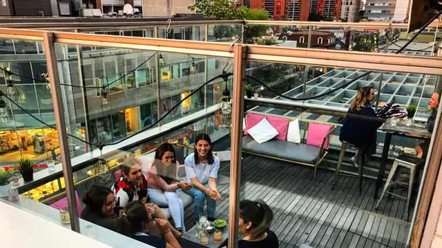 Rooftop bar Charlotta Bar at the Beverley Hotel in Toronto