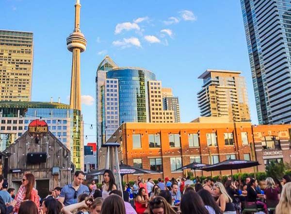 Rooftop bar The Porch in Toronto