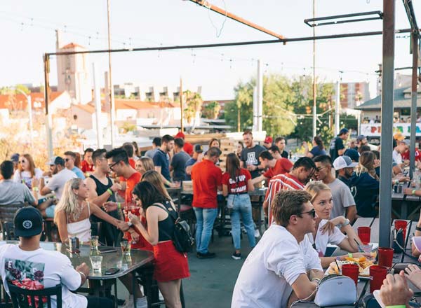 Rooftop bar Gentle Ben's Brewing Company in Tucson