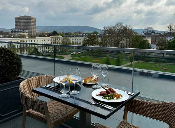 Rooftop bar The Nook on Five in Cheltenham