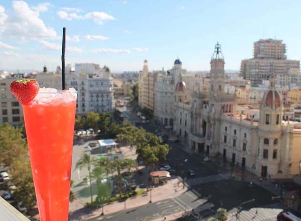 Rooftop bar Ateneo Sky Bar Restaurant in Valencia