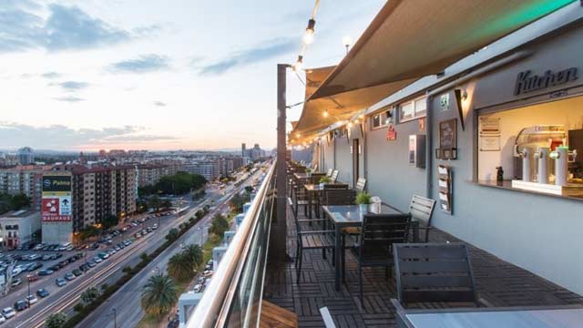 Rooftop bar La Terraza VLC Urban Club in Valencia