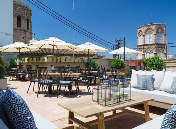 Rooftop bar The Valentia Sky in Valencia