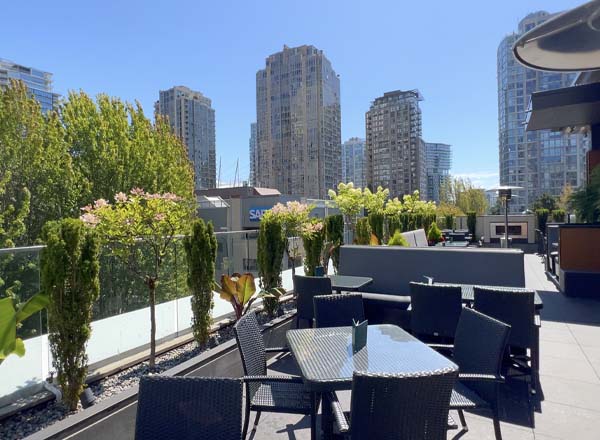 Rooftop bar The Keg Steakhouse + Bar in Vancouver