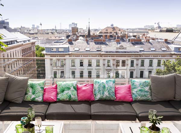 Rooftop bar Grand Étage Vienna in Vienna