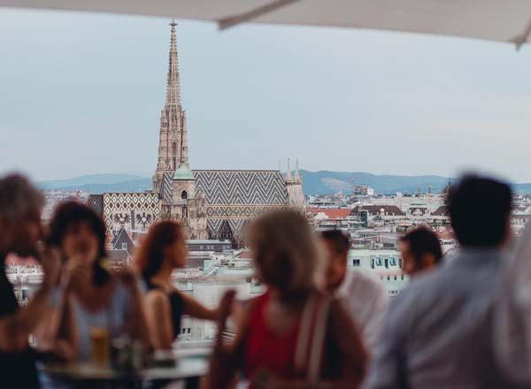 Rooftop bar Juwel Wien in Vienna