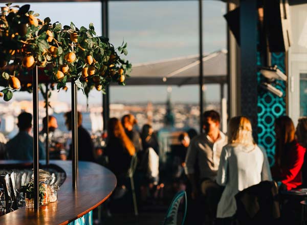 Rooftop bar Juwel Wien in Vienna