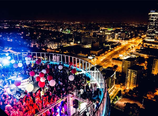 Rooftop bar Level 27 in Warsaw