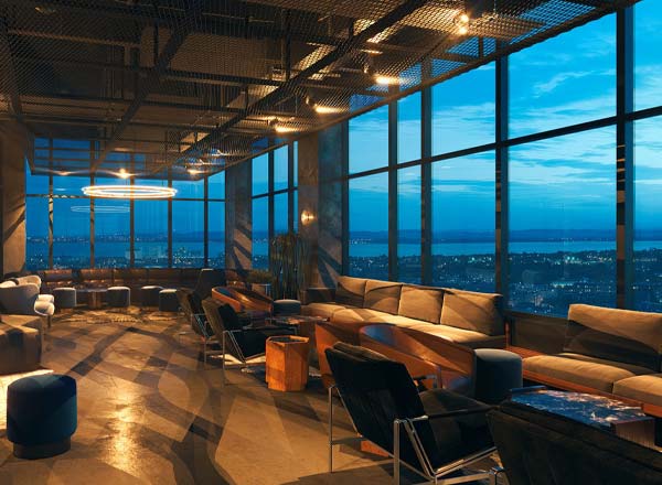 Rooftop bar 12 Stories in Washington DC