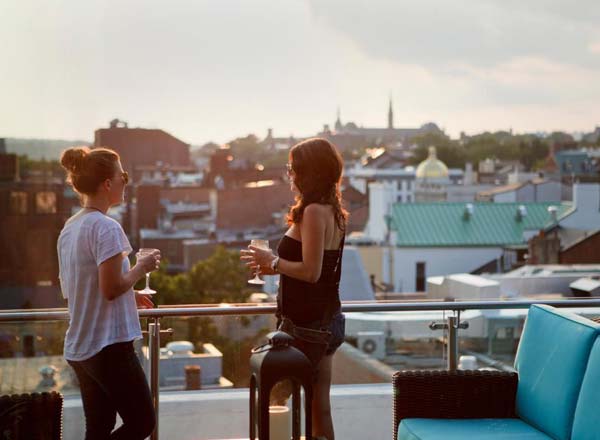 Bar en la azotea The Rooftop en el Graham Georgetown en Washington DC