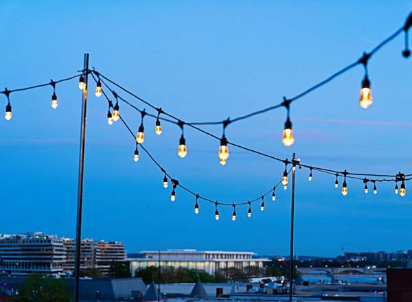 Bar en la azotea The Rooftop en el Graham Georgetown en Washington DC