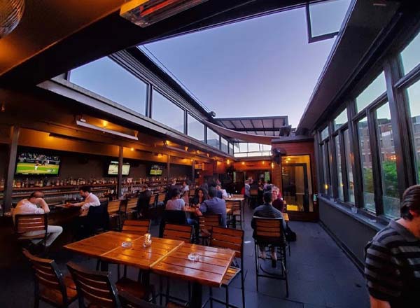 Rooftop bar Jack Rose in Washington DC