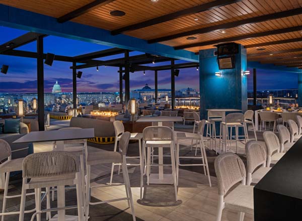Rooftop bar Smoke & Mirrors in Washington DC