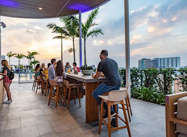 Rooftop bar Treehouse in West Palm Beach
