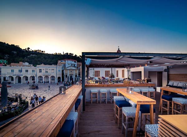 Rooftop bar Base Cafe & Roof Bar in Zakynthos