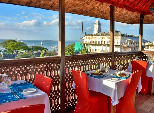 Rooftop bar Terrace Rooftop Restaurant at Jafferji House & Spa in Zanzibar