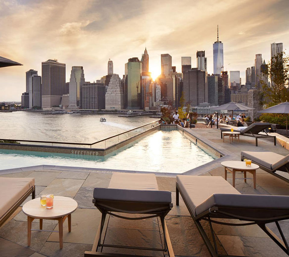 1 Hotel Brooklyn Bridge - hotel with rooftop bar