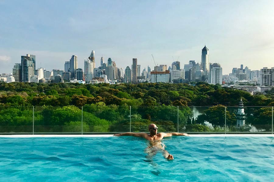 Rooftop pools