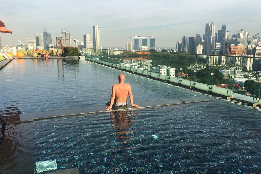 Rooftop pools