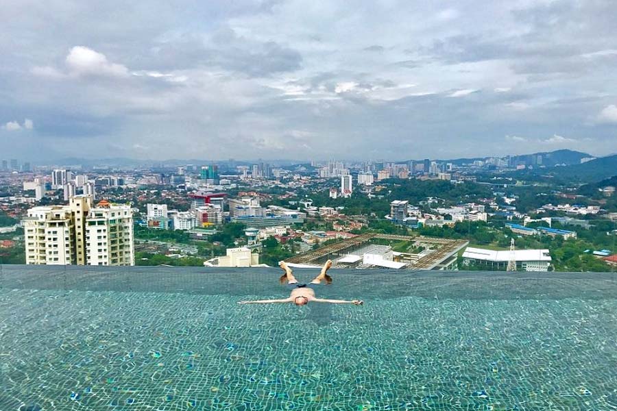 Rooftop pools