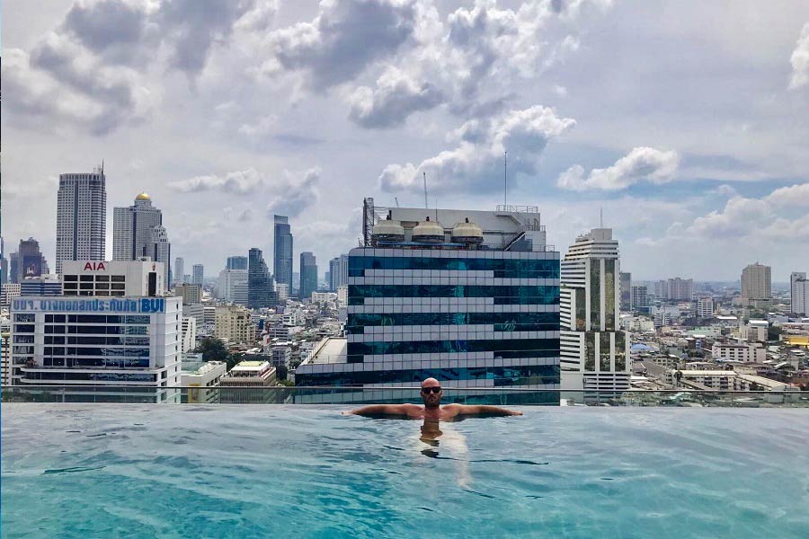 Rooftop pools