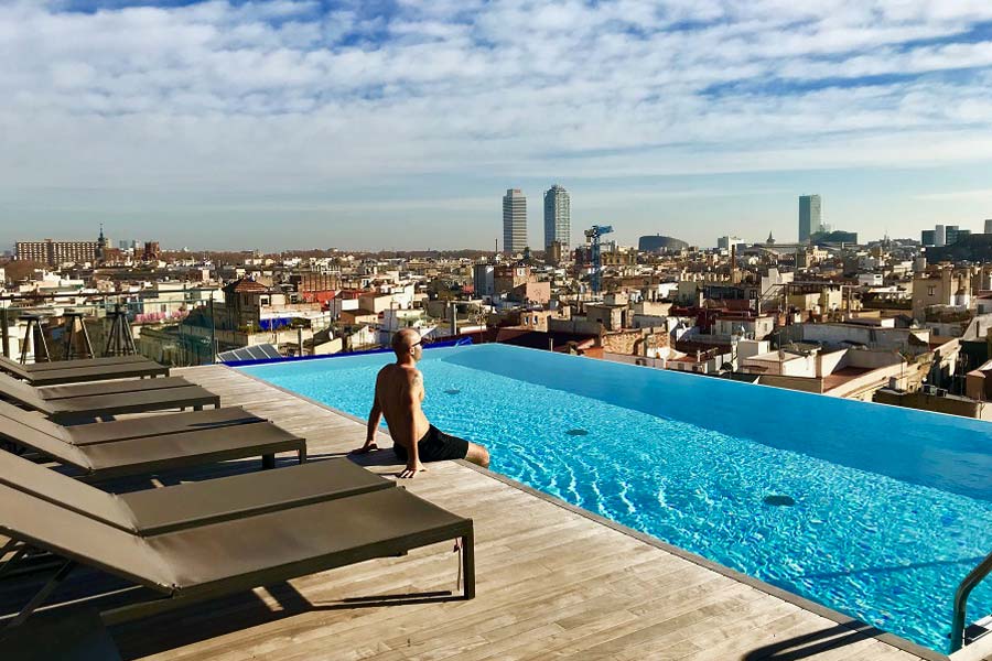 Rooftop pools