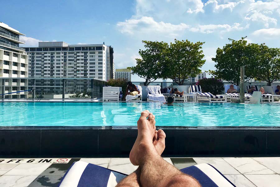 Rooftop pools