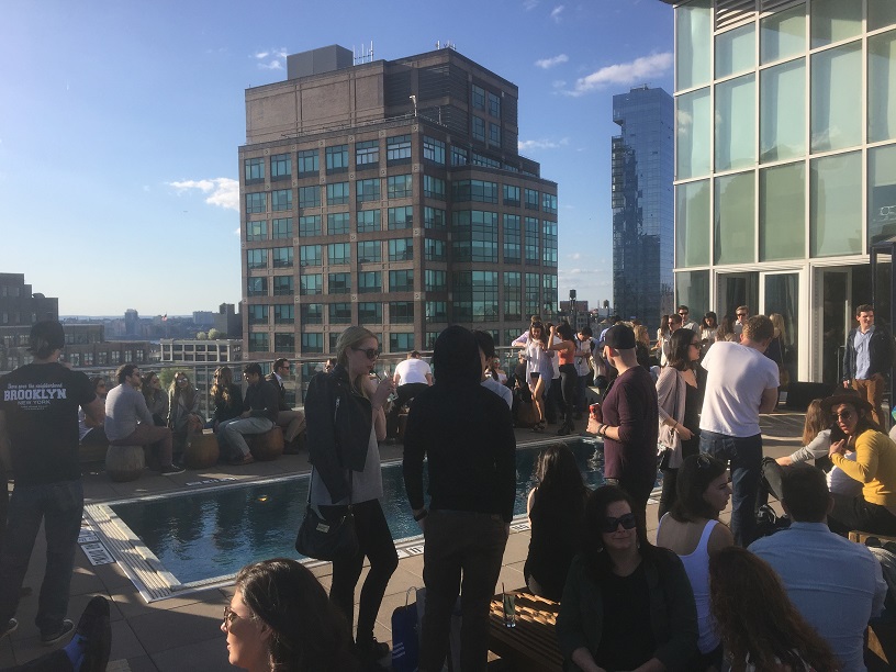 Rooftop party in New York