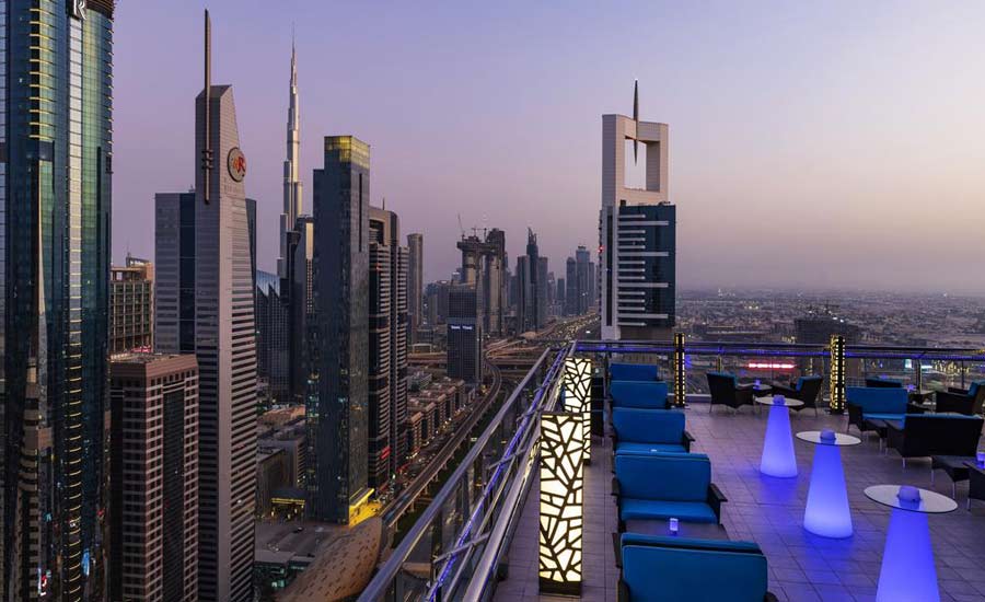 Romantic rooftop restaurant - Level 43 Sky Lounge