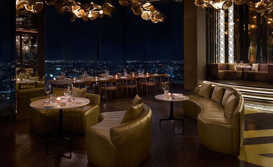Romantic rooftop restaurant - SEEN Restaurant & Bar Bangkok