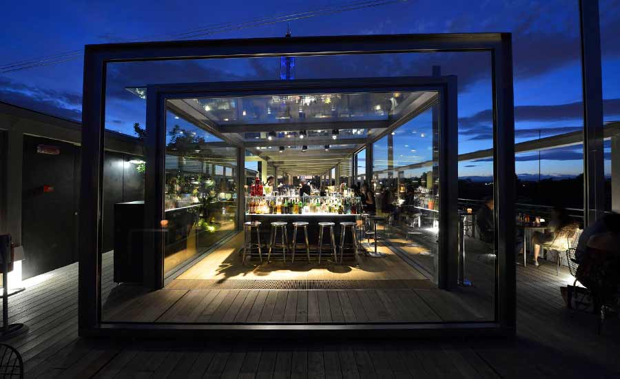 Romantic rooftop restaurant - Terrazza Triennale