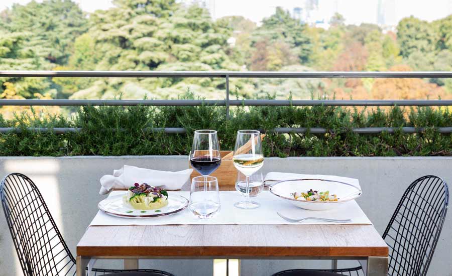 Romantic rooftop restaurant - Terrazza Triennale