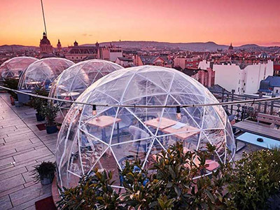 Rooftop igloos on rooftop bars around the world