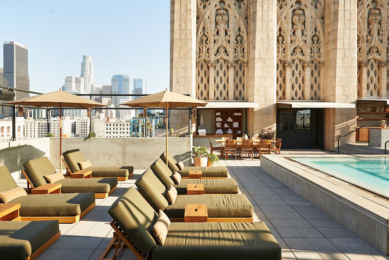 Rooftop party in Los Angeles, Upstairs Bar at the Ace Hotel