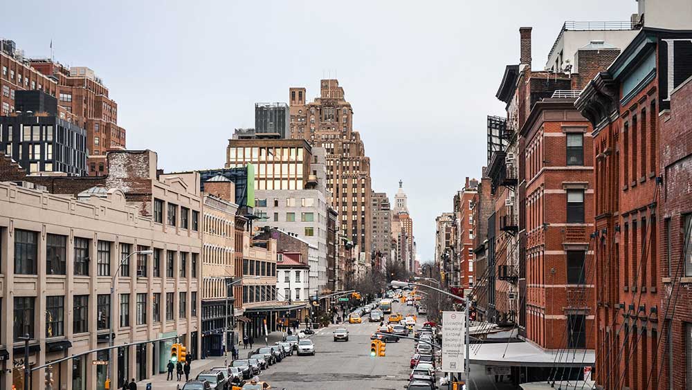 Cities are closing. Перспектива перекрестка в Нью Йорке. Стрит. The Streets.